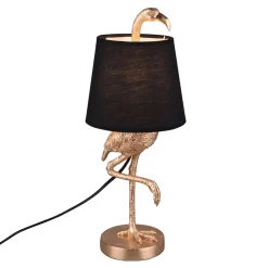 Pöytävalaisin Lola, flamingo, musta/kulta