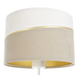 Pöytävalaisin Susan, valkoinen/beige/kulta