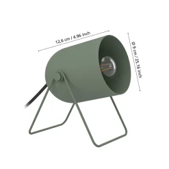 Pöytävalaisin Tilston, tummanvihreä, korkeus 15 cm, teräs, E14