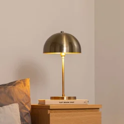 Pöytävalaisin Varzan 10857, antiikkikulta, metalli, korkeus 50 cm