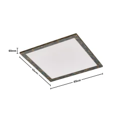 Quitani Aurinor LED-paneeli, kullanväristä patinaa, 68 cm