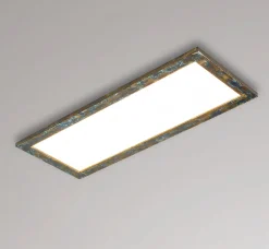 Quitani Aurinor LED-paneeli, kullanväristä patinaa, 86 cm