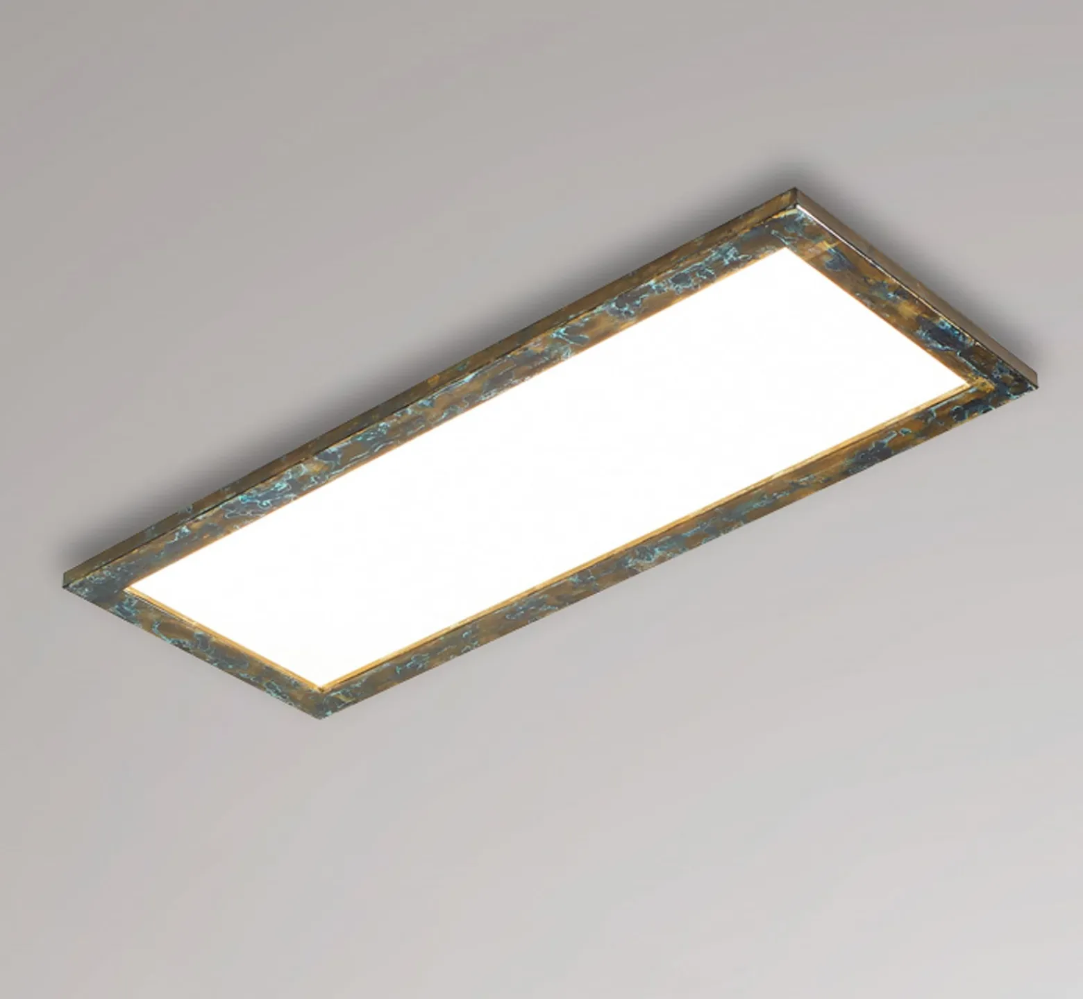 Quitani Aurinor LED-paneeli, kullanväristä patinaa, 86 cm