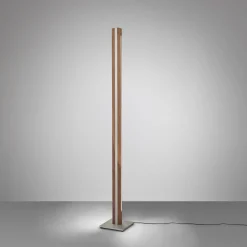 Quitani Elis LED-lattiavalaisin, pähkinä/pähkinä/nikkeli
