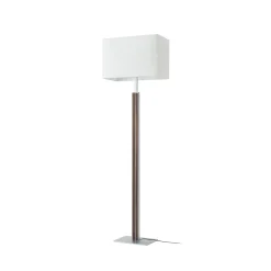 Quitani LED-lattiavalo Lisene, pähkinä/hopea/luonnonväri, 162 cm, himmennettävä