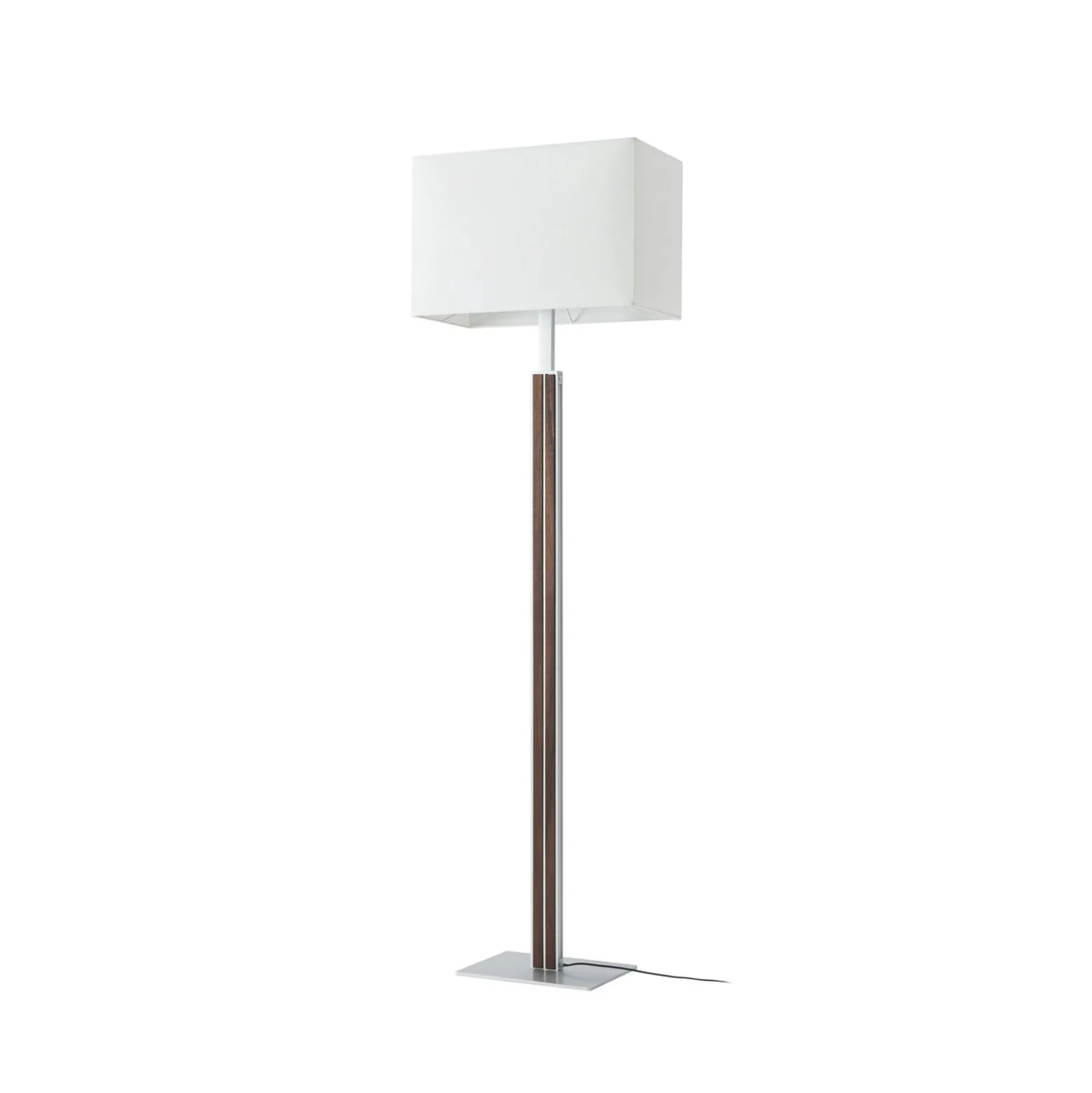 Quitani LED-lattiavalo Lisene, pähkinä/hopea/luonnonväri, 162 cm, himmennettävä