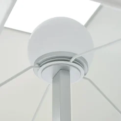Quitani LED-lattiavalo Lisene, pähkinä/hopea/luonnonväri, 162 cm, himmennettävä