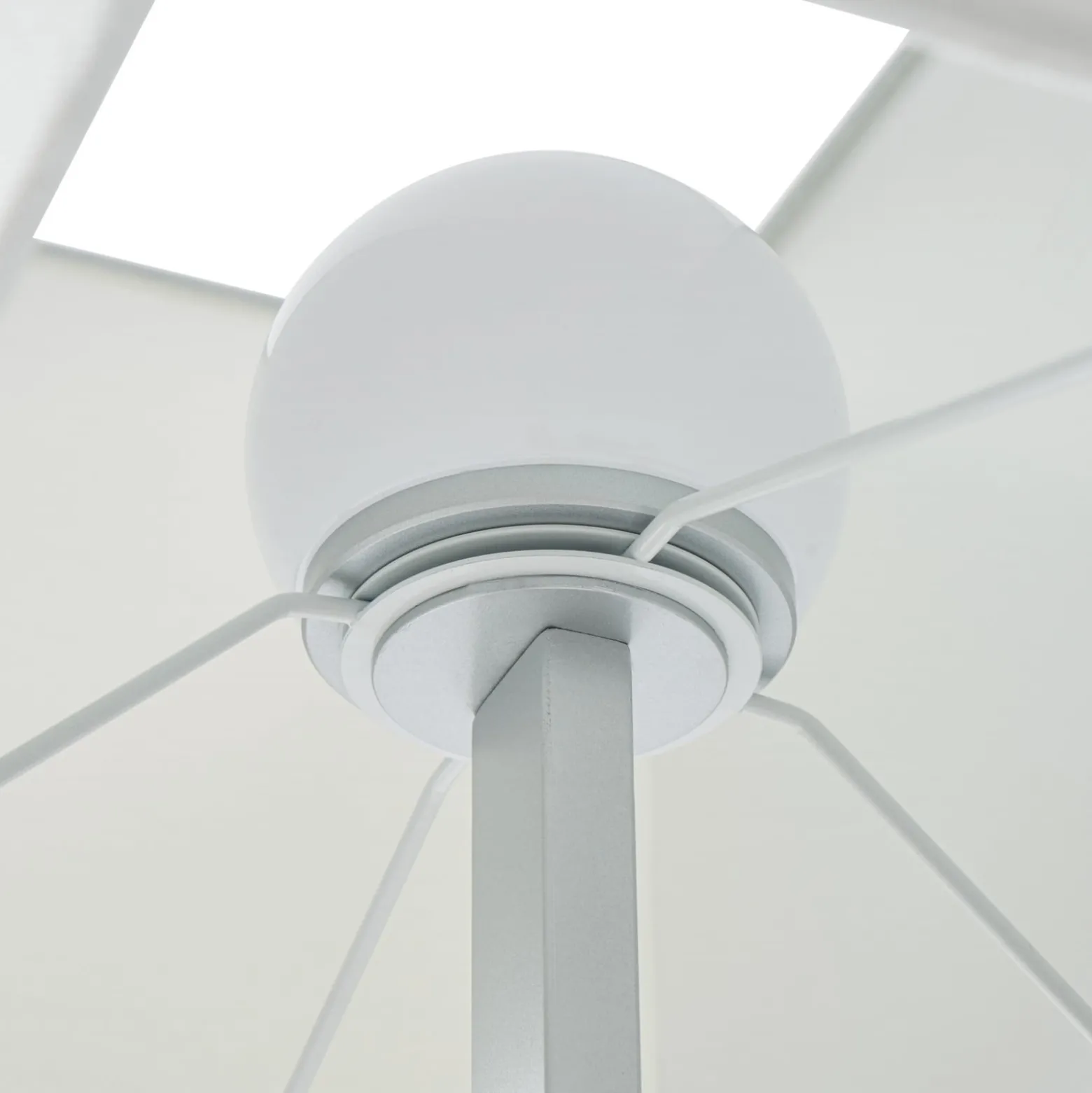 Quitani LED-lattiavalo Lisene, pähkinä/hopea/luonnonväri, 162 cm, himmennettävä