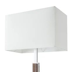 Quitani LED-lattiavalo Lisene, pähkinä/hopea/luonnonväri, 162 cm, himmennettävä
