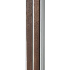 Quitani LED-lattiavalo Lisene, pähkinä/hopea/luonnonväri, 162 cm, himmennettävä