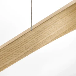 Quitani LED-riippuvalaisin Hiba, luonnon tammi, pituus 118 cm