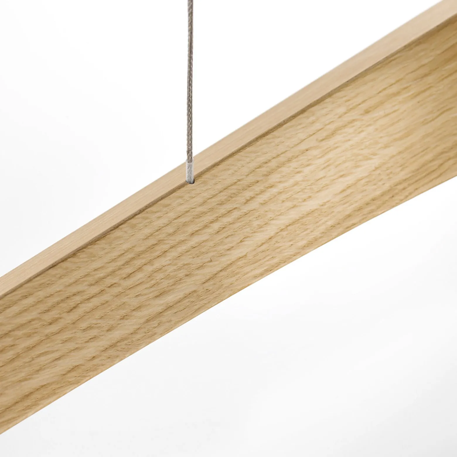 Quitani LED-riippuvalaisin Hiba, luonnon tammi, pituus 118 cm