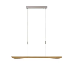 Quitani LED-riippuvalaisin Hiba, luonnon tammi, pituus 118 cm