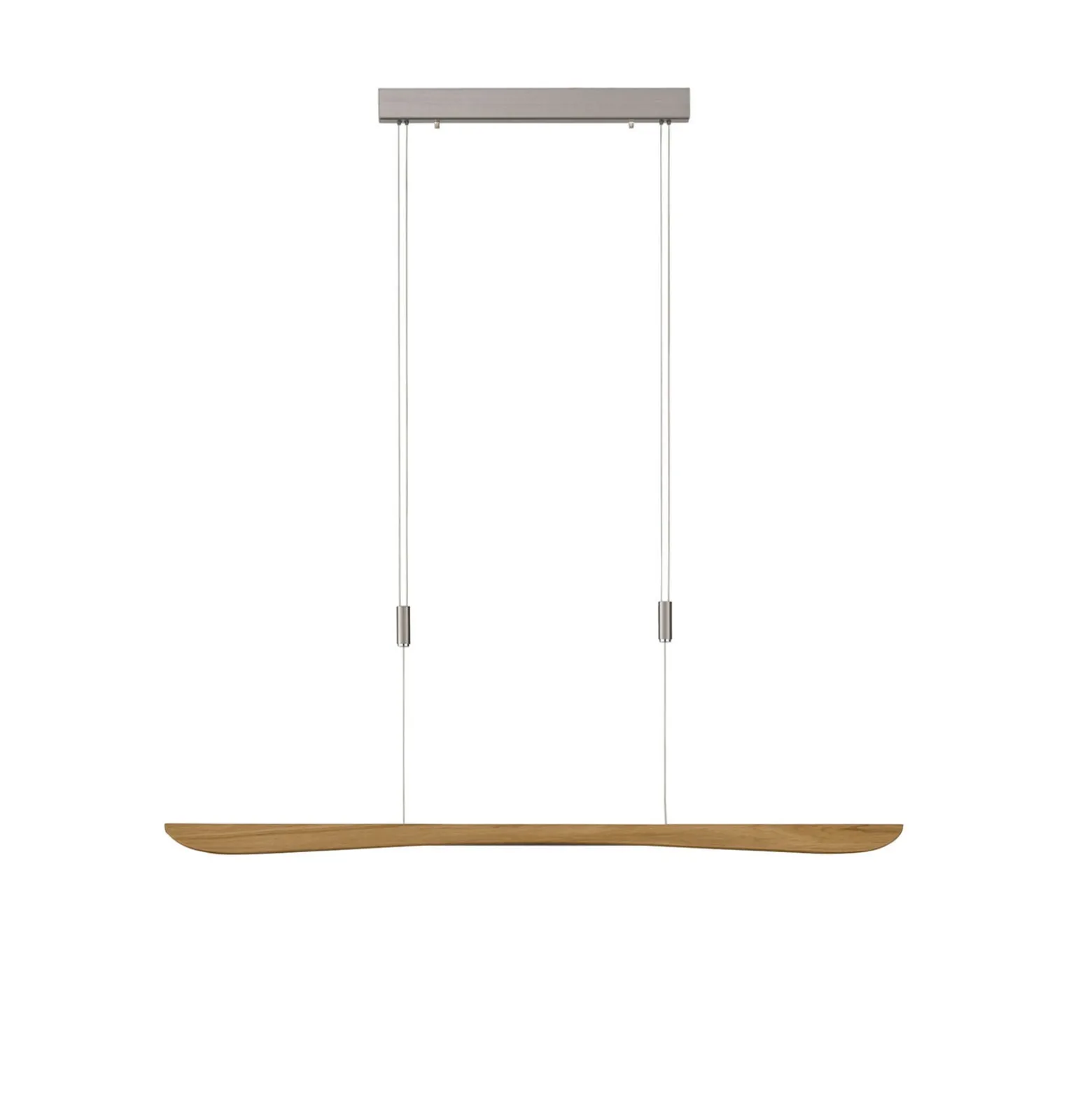 Quitani LED-riippuvalaisin Hiba, luonnon tammi, pituus 118 cm