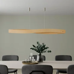 Quitani LED-riippuvalaisin Lian, tammi/luonnollinen