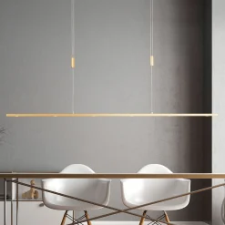 Quitani LED-riippuvalaisin Tolu, pituus 139 cm, messinki