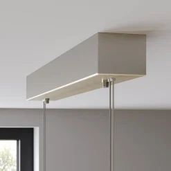 Quitani LED-ripustusvalaisin Alin, pituus 138 cm, tammi luonnonvärinen