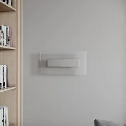 Quitani LED-seinävalaisin Lole, alumiini, 59 x 29 cm, lasi