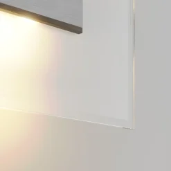Quitani LED-seinävalaisin Lole, alumiini, 59 x 29 cm, lasi