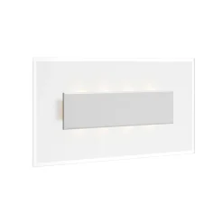 Quitani LED-seinävalaisin Lole, alumiini, 59 x 29 cm, lasi