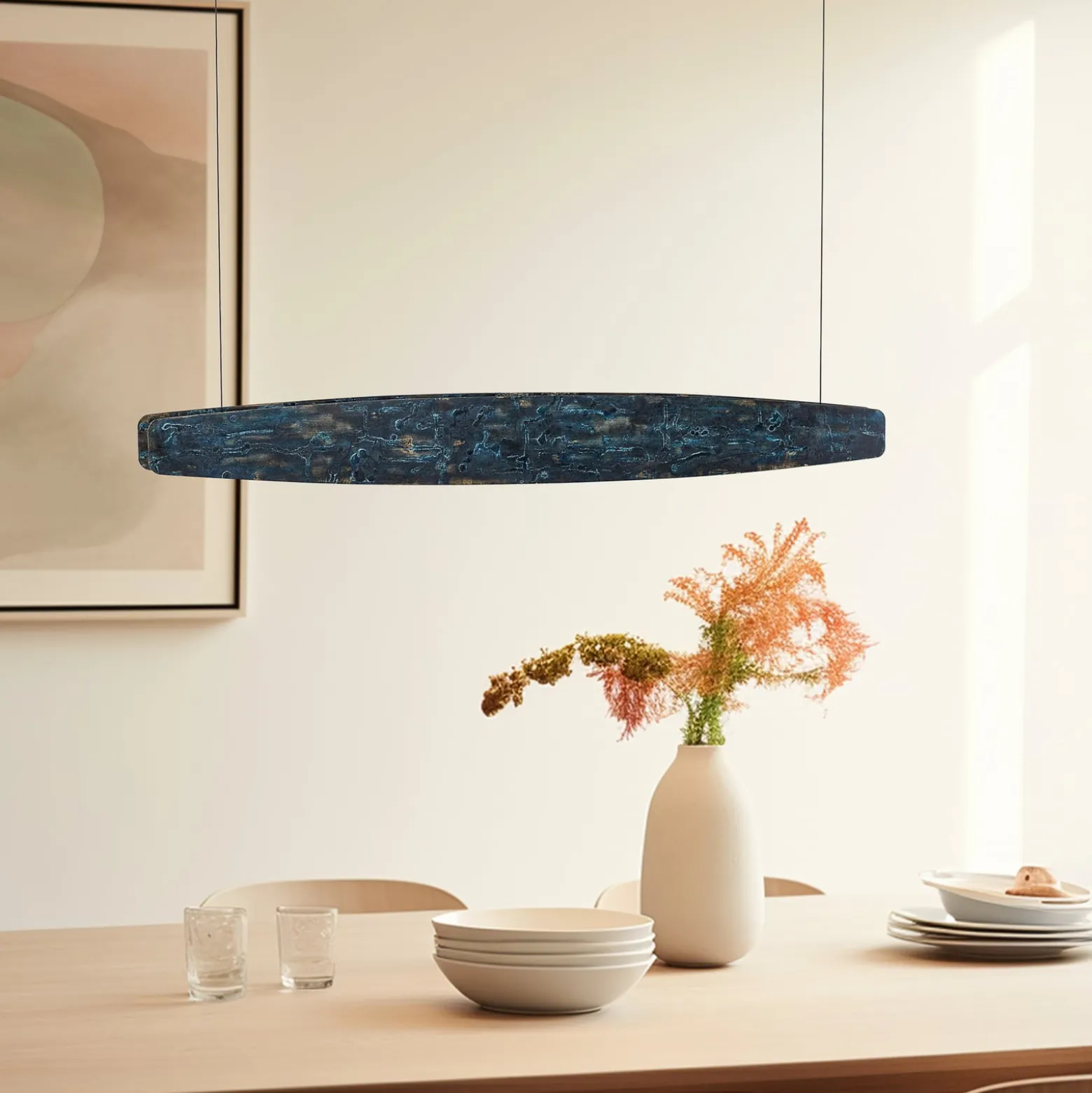 Quitani Lysia LED-riippuvalaisin, hapetettu/musta, 118 cm