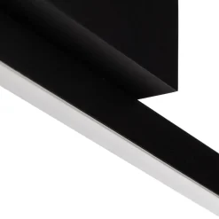 Quitani Niara LED-kattovalaisin, musta anodisoitu