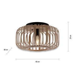 Racoon kattovalaisin puusta, paksut jouset, Ø 42cm