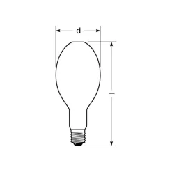 RADIUM monimetallilamppu E40 1000W HRI-E NSC/F, opaali