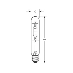RADIUM monimetallilamppu E40 360W HRI-T B kirkas