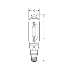 RADIUM monimetallilamppu E40 1000W HRI-T D kirkas