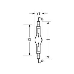 RADIUM monimetallilamppu K12s 2080W HRI-TS D/S/ECG