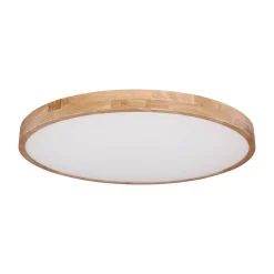 Rainer LED-kattovalaisin, Ø 80 cm, puusepäntehoste, metalli, CCT