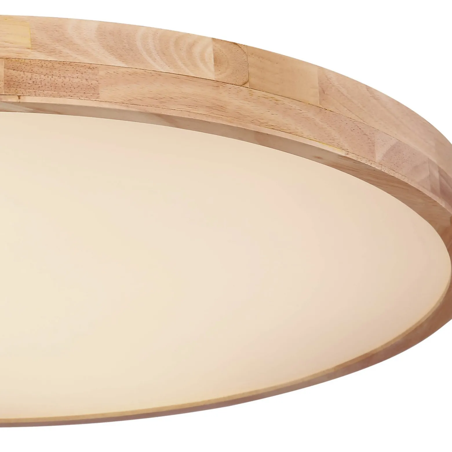 Rainer LED-kattovalaisin, Ø 80 cm, puusepäntehoste, metalli, CCT