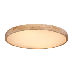 Rainer LED-kattovalaisin, Ø 80 cm, puusepäntehoste, metalli, CCT