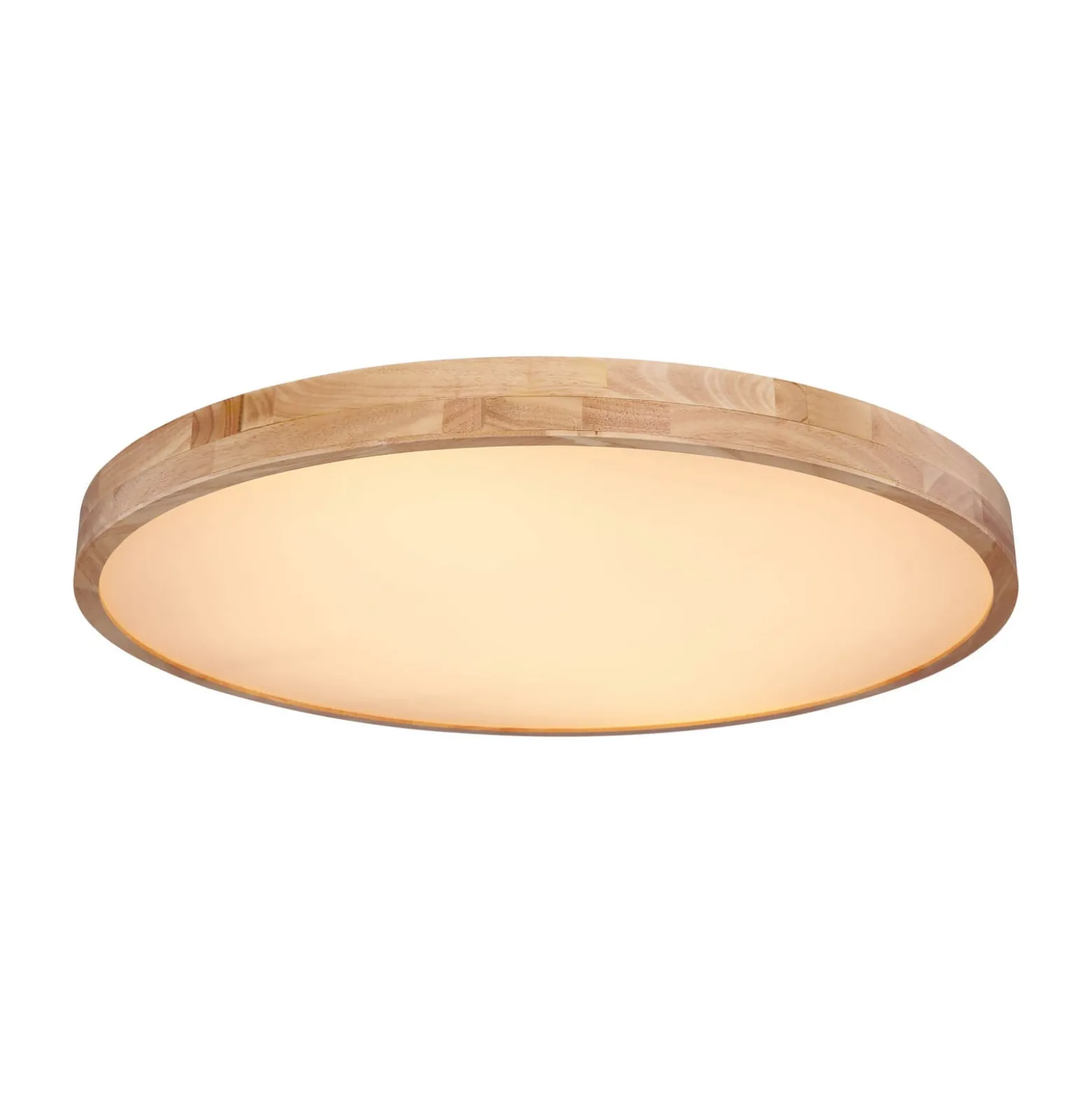 Rainer LED-kattovalaisin, Ø 80 cm, puusepäntehoste, metalli, CCT