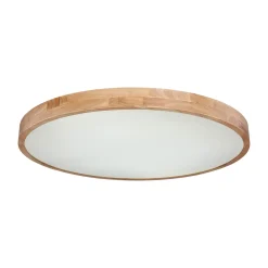 Rainer LED-kattovalaisin, Ø 80 cm, puusepäntehoste, metalli, CCT