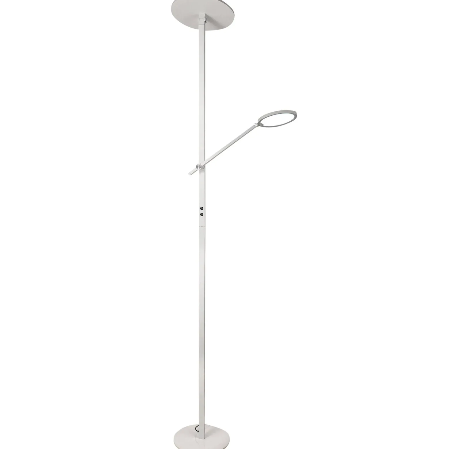 Regina LED-lattiavalaisin lukuvarrella, 2fl, valkoinen