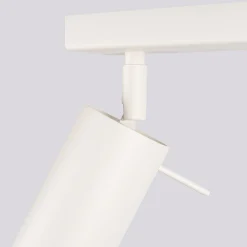Rengaskattovalaisin, beige, pituus 117 cm, teräs, 6 valoa.
