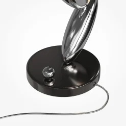 RESONANCE-LED-pöytälamppu, platina/opaali, 37 cm, metalli/lasi, himmennettävä