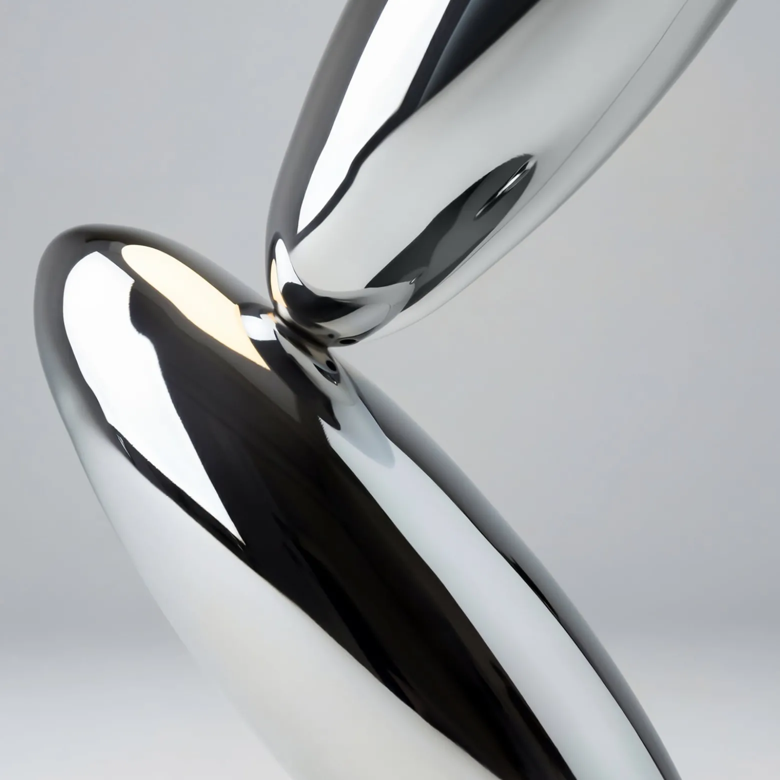 RESONANCE-LED-pöytälamppu, platina/opaali, 37 cm, metalli/lasi, himmennettävä