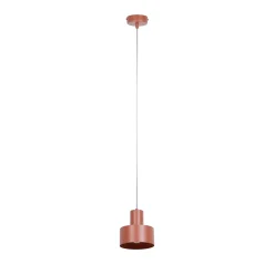 Rif S riippuvalaisin, tiilenpunainen, 1-lamppuinen, Ø 15 cm, teräs