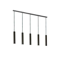 Riippuvalaisin Brenta, antrasiitti, teräs pituus 110 cm 5-valoinen