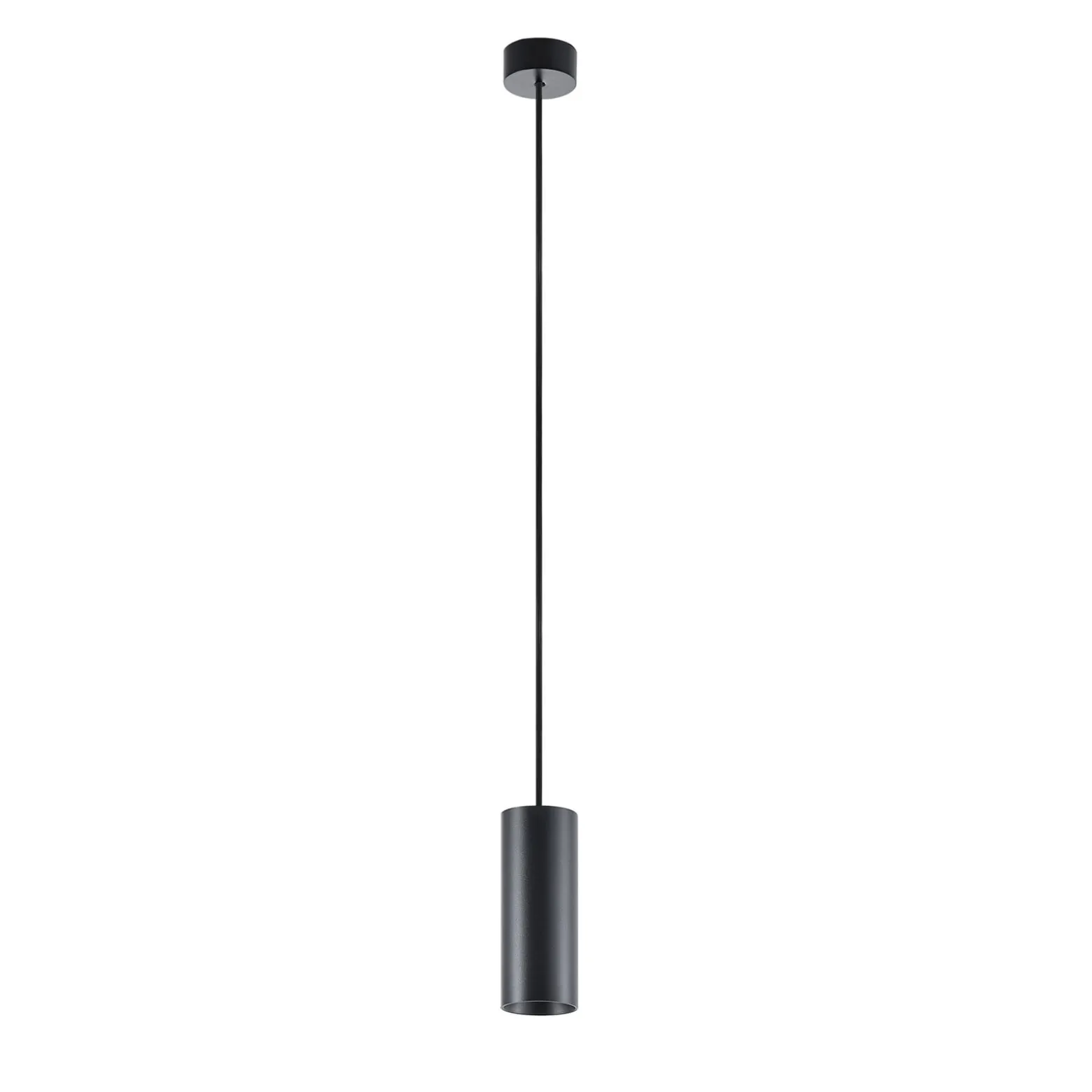 Riippuvalaisin CAN, musta, korkeus 15 cm, Ø 6 cm, metalli, GU10
