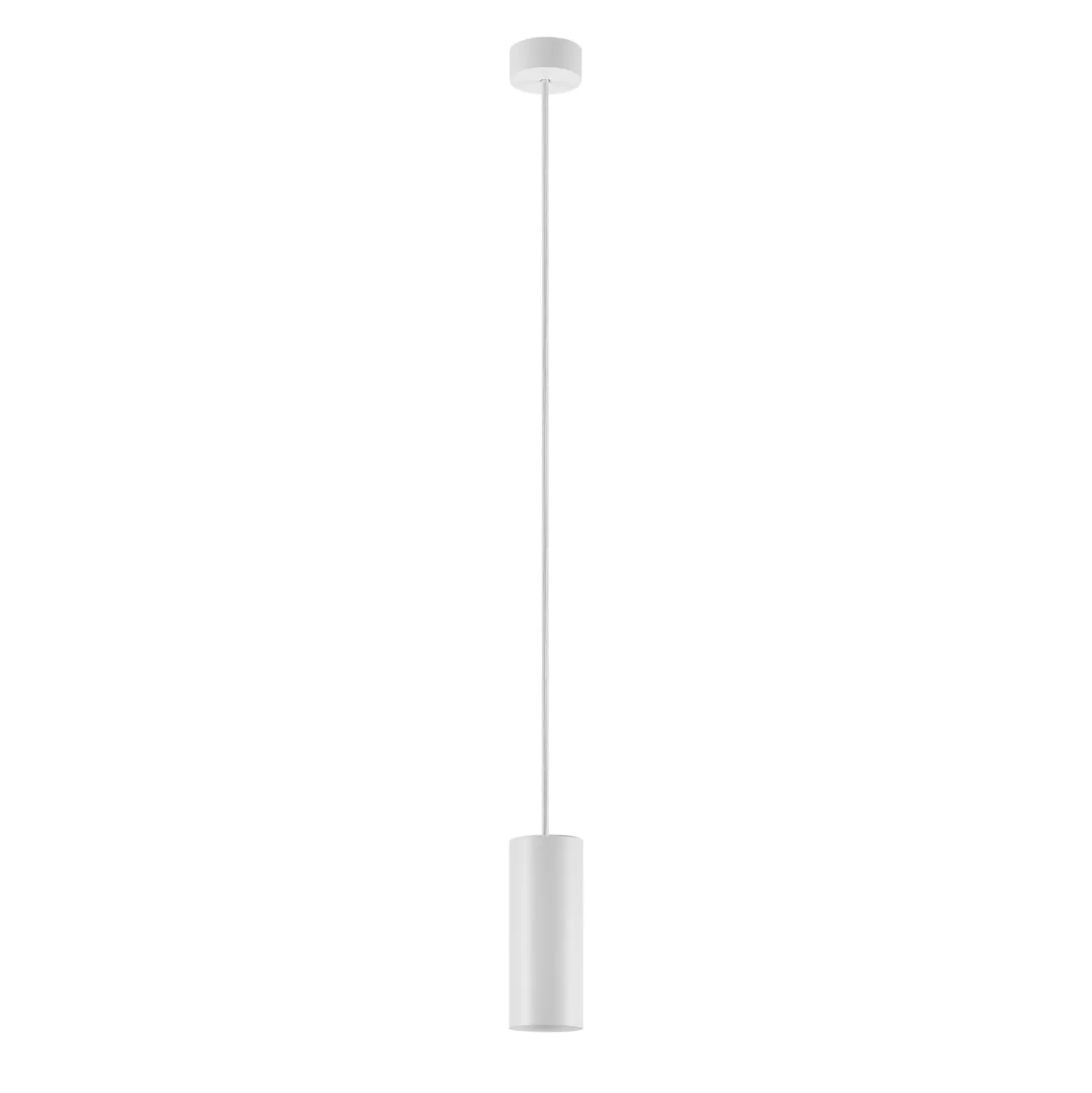 Riippuvalaisin CAN, valkoinen, korkeus 15 cm, Ø 6 cm, metalli, GU10