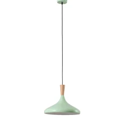 Riippuvalaisin Chris, mintunvihreä/valkoinen, Ø 35 cm, metalli