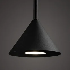 Riippuvalaisin Cono Mini, 1-lamppuinen, Ø 12 cm, musta GU10