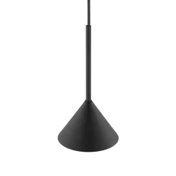 Riippuvalaisin Cono Mini, 1-lamppuinen, Ø 12 cm, musta GU10