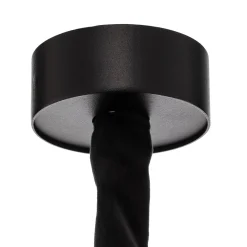 Riippuvalaisin Cristal, läpinäkyvä/musta, Ø 71 cm