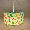 Riippuvalaisin Dinos kangasvarjostimella