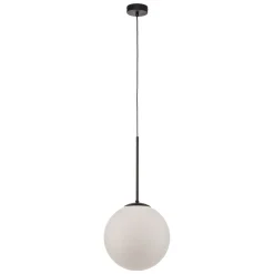 Riippuvalaisin Dione, 1-lamppuinen, valkoinen/musta 30 cm